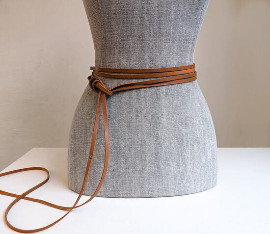 Brūna ādas aukla 2,5-5,0 m